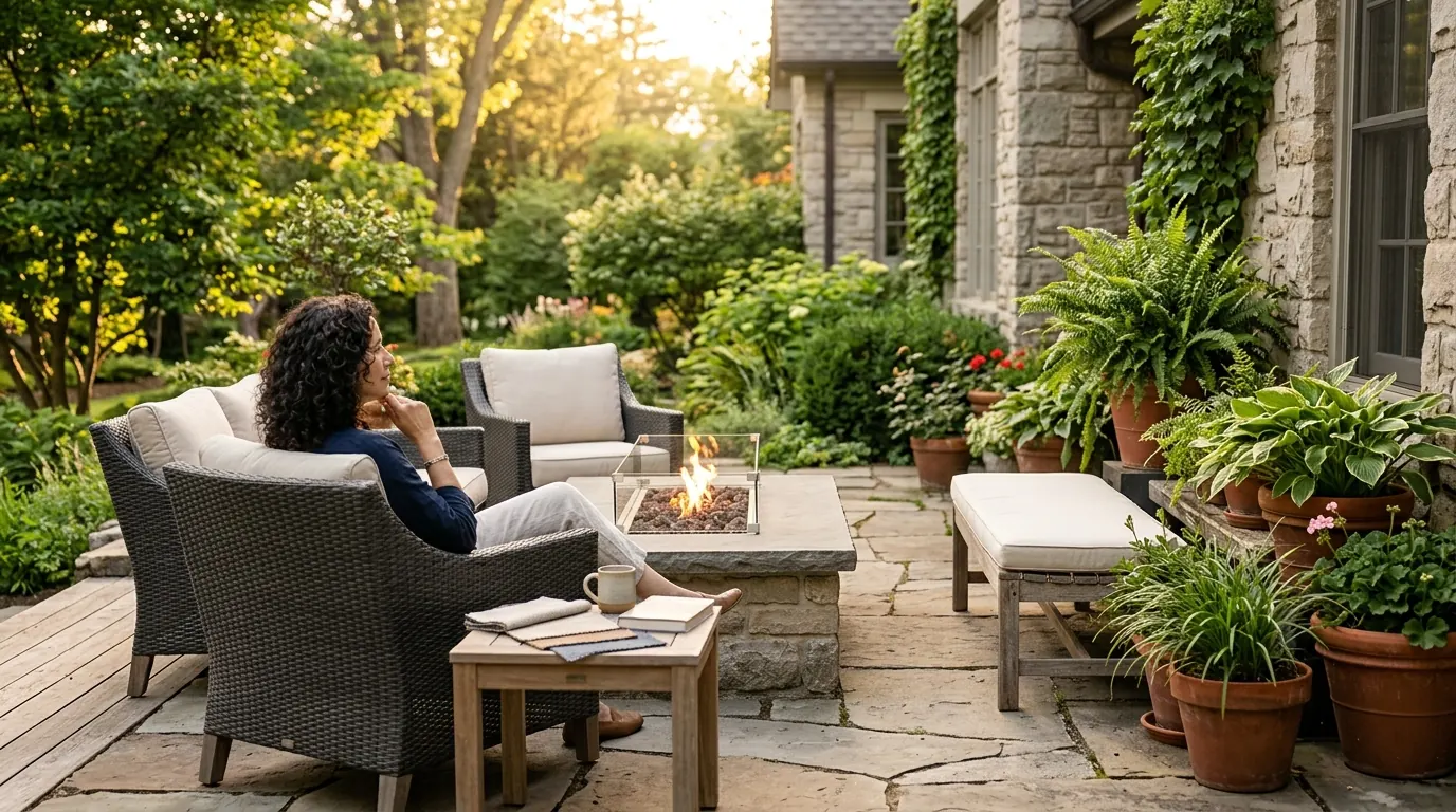 Patio Furniture Sets With Propane Fire Tables